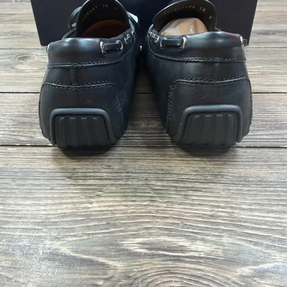 Ralph Lauren Purple Label Mens 10D Harold Tassel Loafers Black Leather Italy New